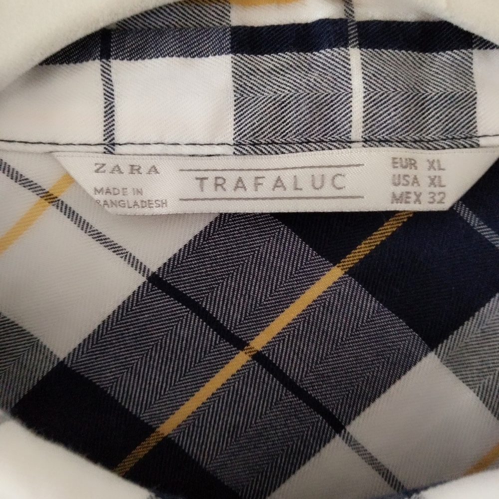 Zara plaid tunic top - Picture 7 of 7